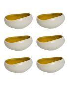 Lot de 6 coupelles Kyma jaune Argan - D.14 cm