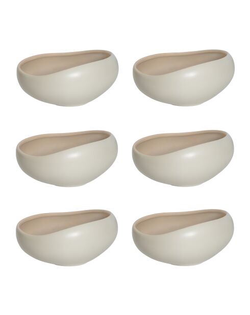 Lot de 6 coupelles Kyma lin Alpilles - D.14 cm