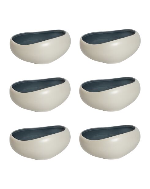 Set di 6 tazze Kyma Céou blu - D.14 cm