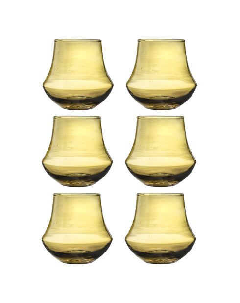 Set di 6 bicchieri da degustazione Nour amber - 28 cl