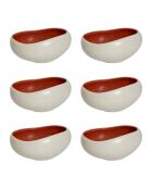 Lot de 6 coupelles Kyma rouge Cade - D.14 cm