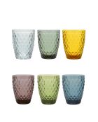 Lot de 6 gobelets Strass ambre - 22 cl