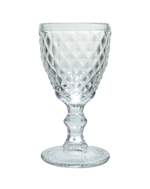 Set mit 6 transparenten Strass-Stielgläsern - 20 cl