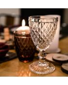Set mit 6 transparenten Strass-Stielgläsern - 20 cl