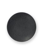 6 schwarze Mica-Dessertteller - D: 21 cm