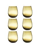 Lot de 6 gobelets Nour ambre - 30 cl
