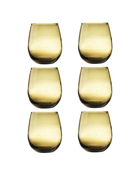 Lot de 6 gobelets Nour ambre - 30 cl