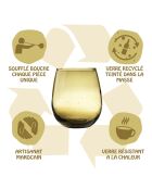 Lot de 6 gobelets Nour ambre - 30 cl