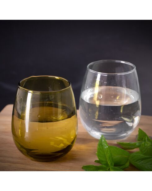 Lot de 6 gobelets Nour ambre - 30 cl