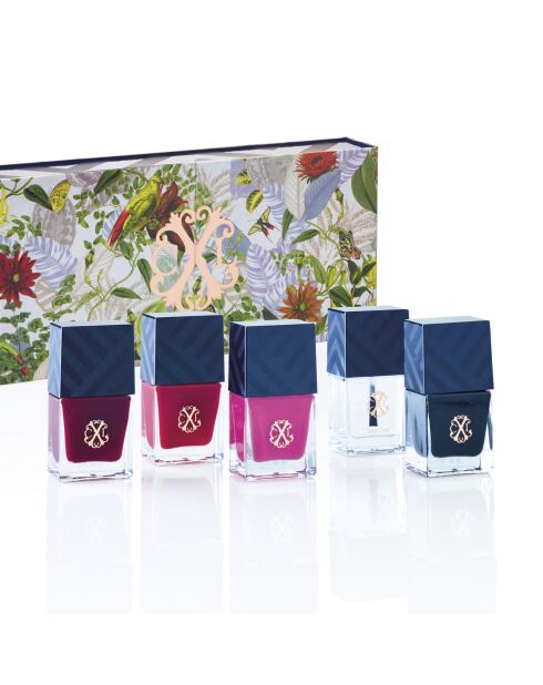 Kit vernis à ongles rose/rouge/glamour/noir/ verni