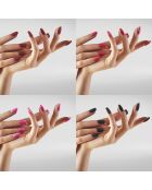 Kit vernis à ongles rose/rouge/glamour/noir/ verni