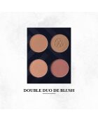 Doppio duo di rosa amour/diamante rosa/diamante rosa/pesca Melba/fard albicocca