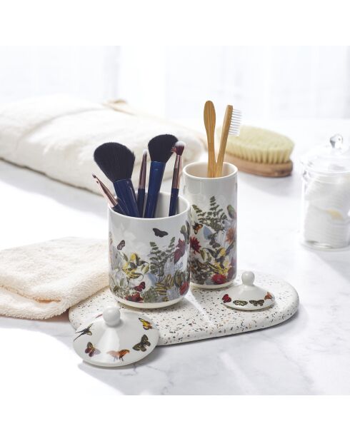Bougie parfumée en pot de porcelaine Jardin D'hiver  Figuier - 315 g