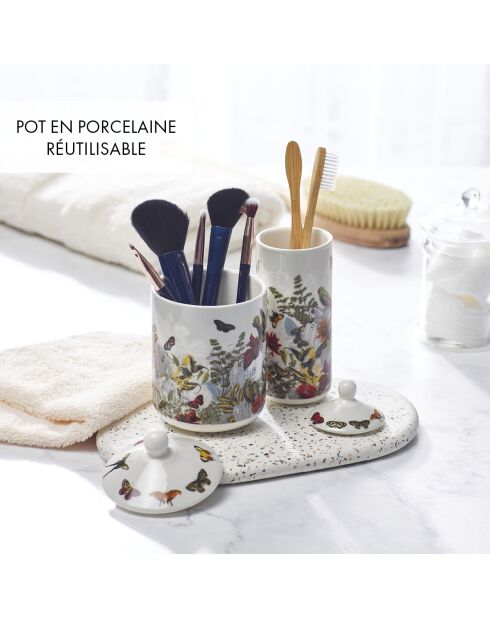 Bougie parfumée en pot de porcelaine Jardin D'hiver  Figuier - 315 g