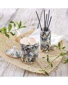 Candela profumata Garden Light Blue in barattolo di porcellana, Jasmine & Ylang, 315 g