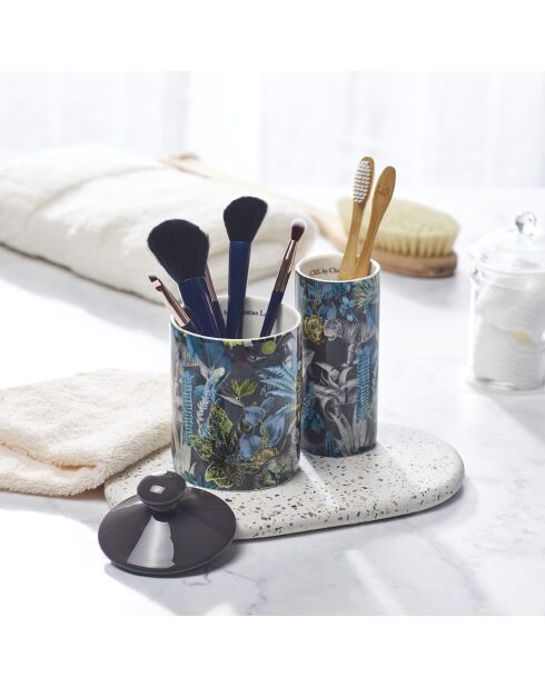 Diffuseur en porcelaine Zanzibar Poudre de saffran / gris foncé - 100 ml