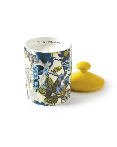 Bougie parfumée en pot de porcelaine Zanzibar Jaune - Fruits rouges - 315 g
