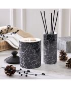 Diffuseur en porcelaine Arabesque Cèdre blanc /noir - 100 ml