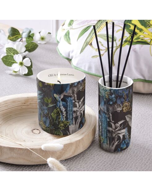 Dunkelgraue Duftkerze Jasmine & Ylang Zanzibar im Porzellanglas - 315 g