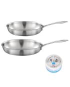 2 Poêles + 1 pierre d'argent® citron Gourmet
