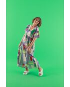 Raida Zoom blaues Maxikleid aus Baumwolle