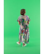 Raida Zoom blaues Maxikleid aus Baumwolle