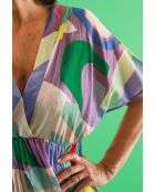 Raida Zoom blaues Maxikleid aus Baumwolle