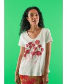 MC Baumwoll-T-Shirt Toche Jourdete ecru