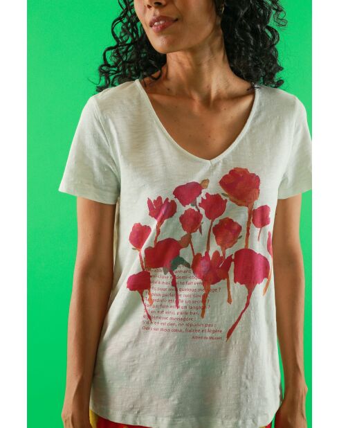 T-shirt MC in cotone Toche Jourdete ecru