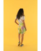 T-shirt MC in cotone Toche Feuillage ecru