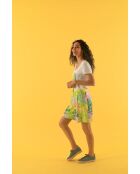 T-shirt MC in cotone Toche Feuillage ecru