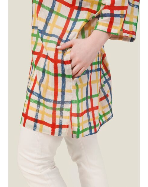 Tunique en coton Remi Vichy multicolore