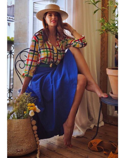 Camicia in cotone multicolor Classe Vichy