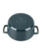 Cocotte en fonte ronde MasseIron Emeraude - 20x10cm