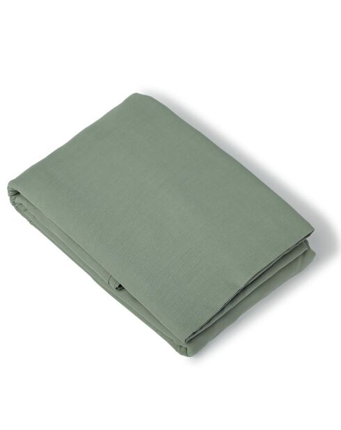 Funda nórdica Luna de algodón lavado verde celadón