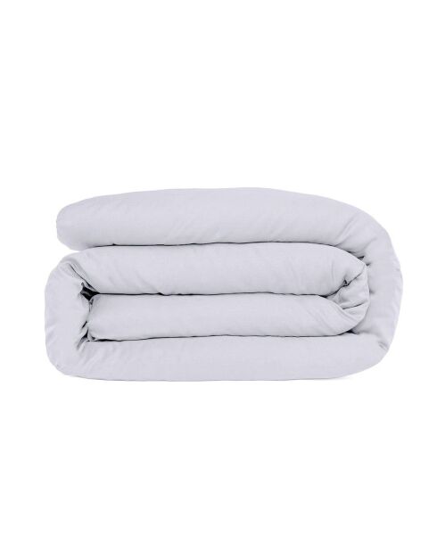 Housse de couette satin de en coton Julia gris perle