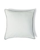 Eisblaues Baumwoll-Canvas-Kissen Palma