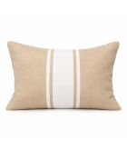 Cuscino da spiaggia St Tropez in cotone beige - 39x25 cm
