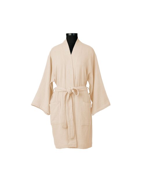 Carla Bademantel aus Baumwollgaze im Kimono-Design, 64 x 95 x 1 cm, Rosa
