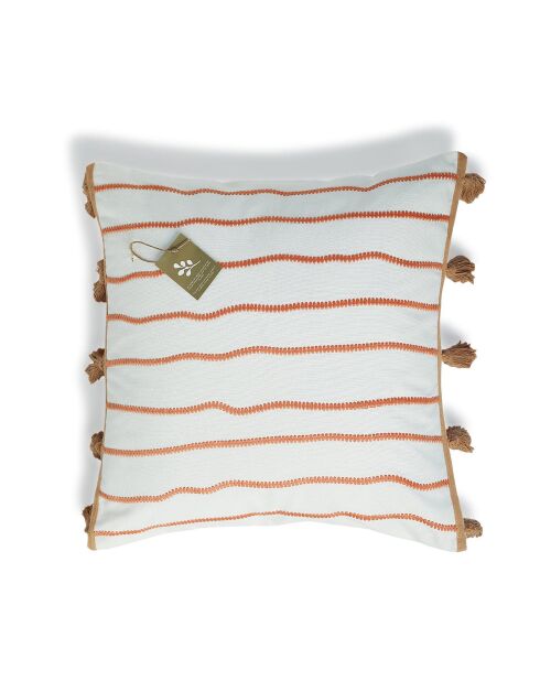 Baja kussen van katoenen canvas sienna