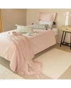 Parure de lit en satin de coton Julia rose