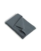 Drap housse en coton lavé Luna bleu orage