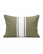 Cuscino da spiaggia St Tropez in cotone verde kaki - 39x25 cm
