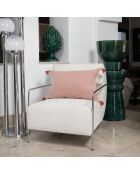 Kussenhoes van rood katoen Megeve tomette