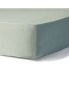 Drap housse en coton lavé Luna vert céladon