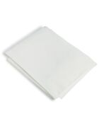 Drap plat percale de coton Nina blanc