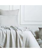 Drap plat lin lavé Camille naturel