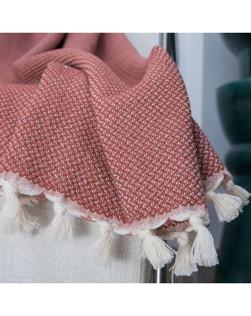 Rotes Baumwollplaid aus Zermatter Baumwolle