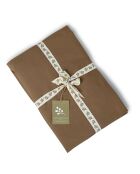 Drap housse en coton lavé Luna noisette
