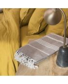 Drap housse lin lavé Hortense jaune moutarde